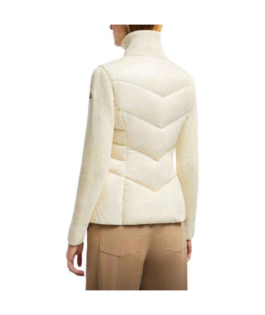 MONCLER Белый пуховик, фото 3