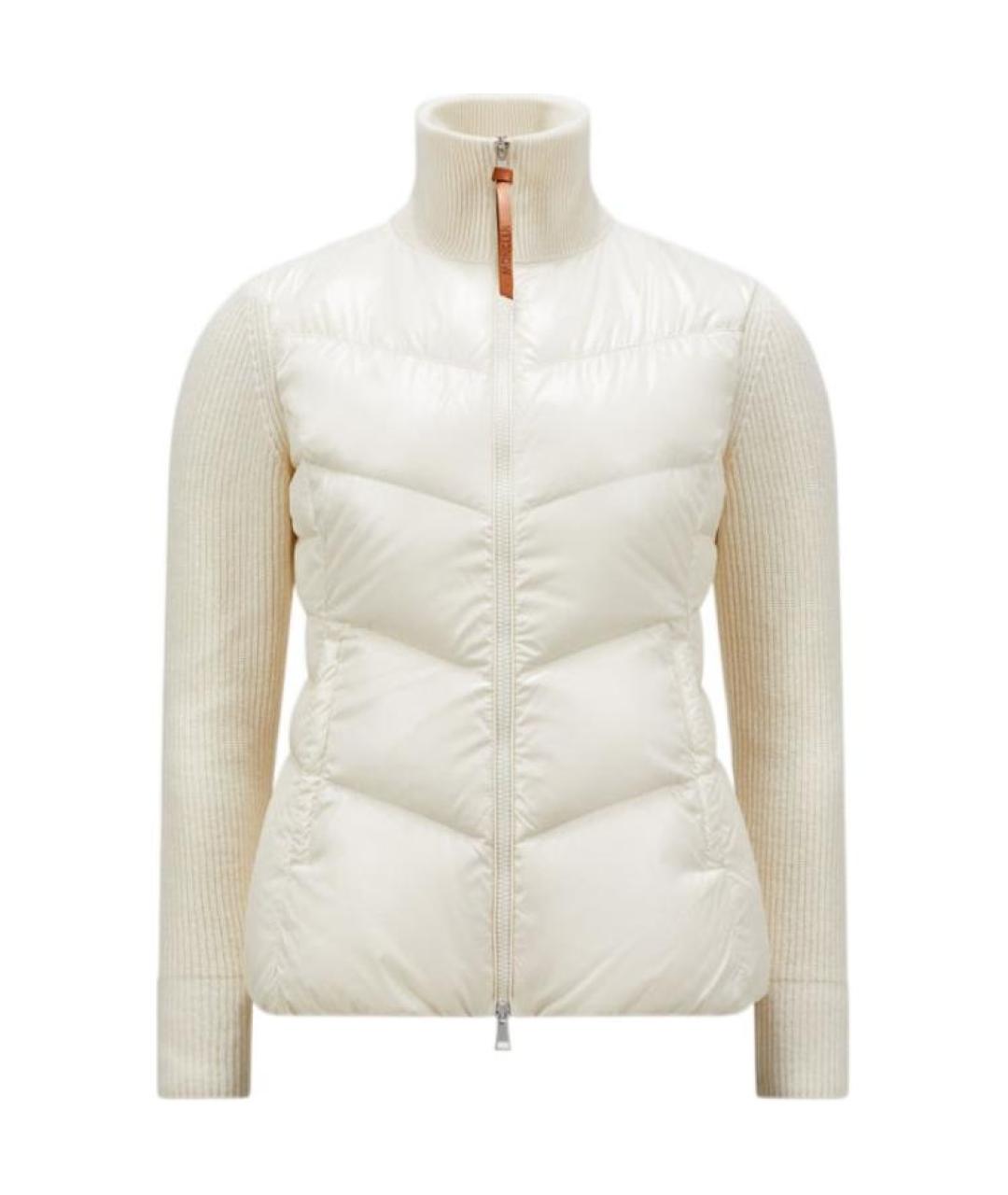 MONCLER Белый пуховик, фото 1