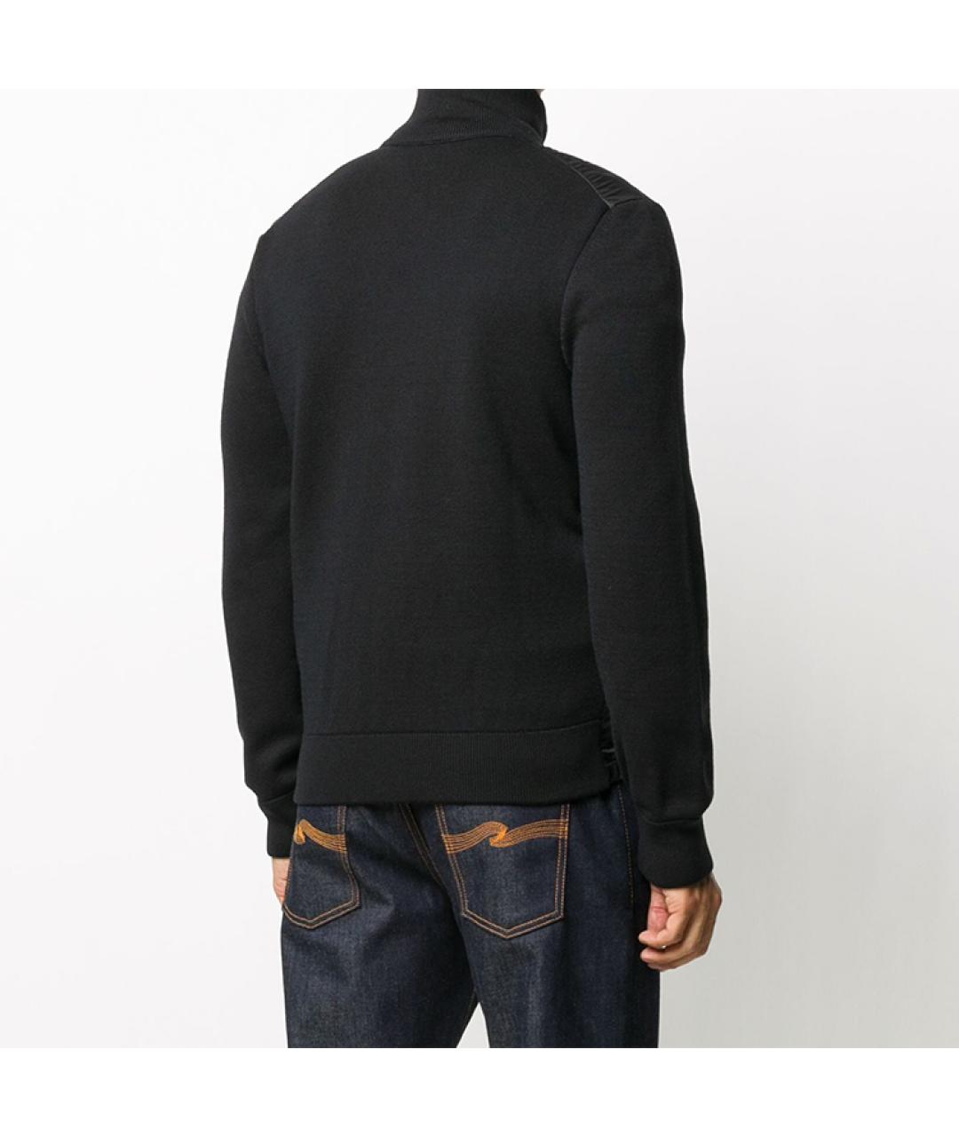 MONCLER Черный пуховик, фото 4