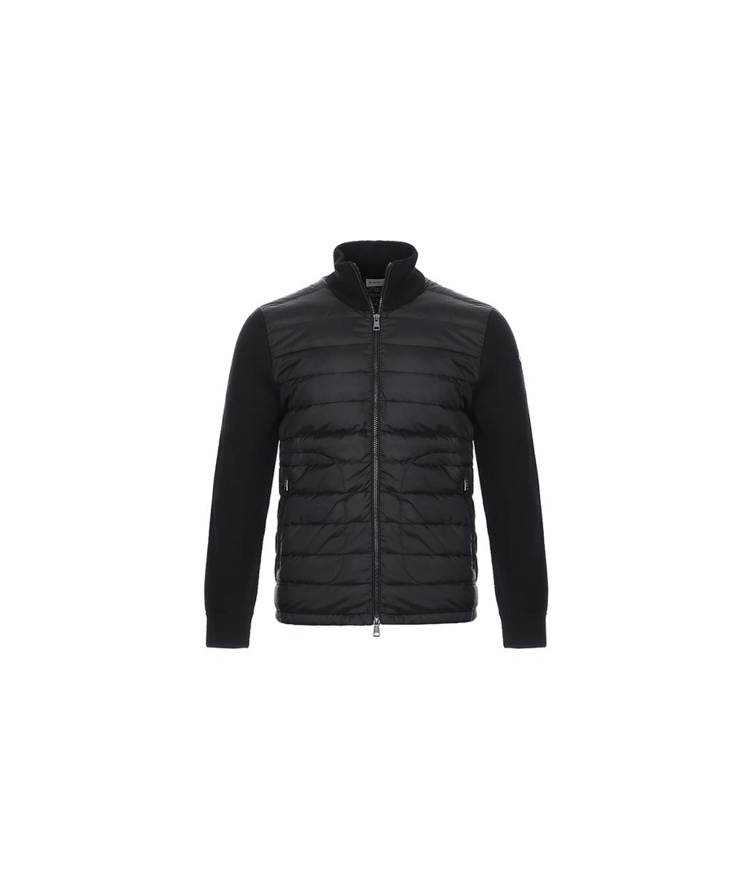 MONCLER Черный пуховик, фото 5