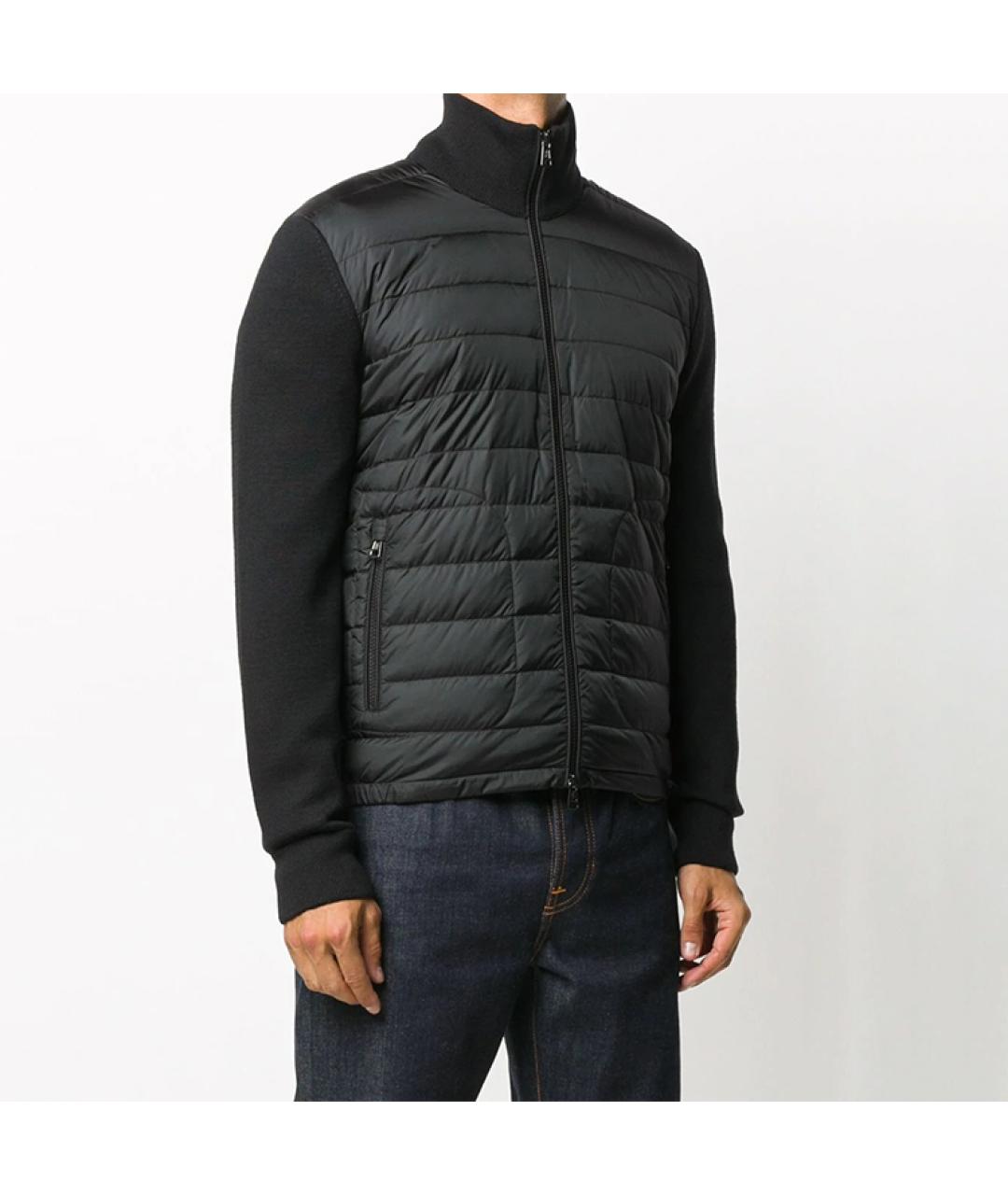 MONCLER Черный пуховик, фото 3