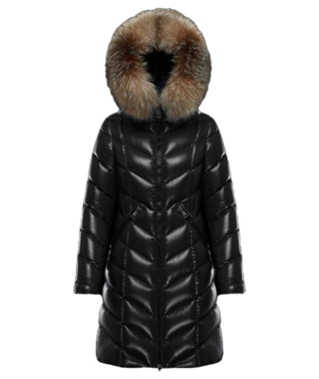 MONCLER Черный пуховик, фото 1