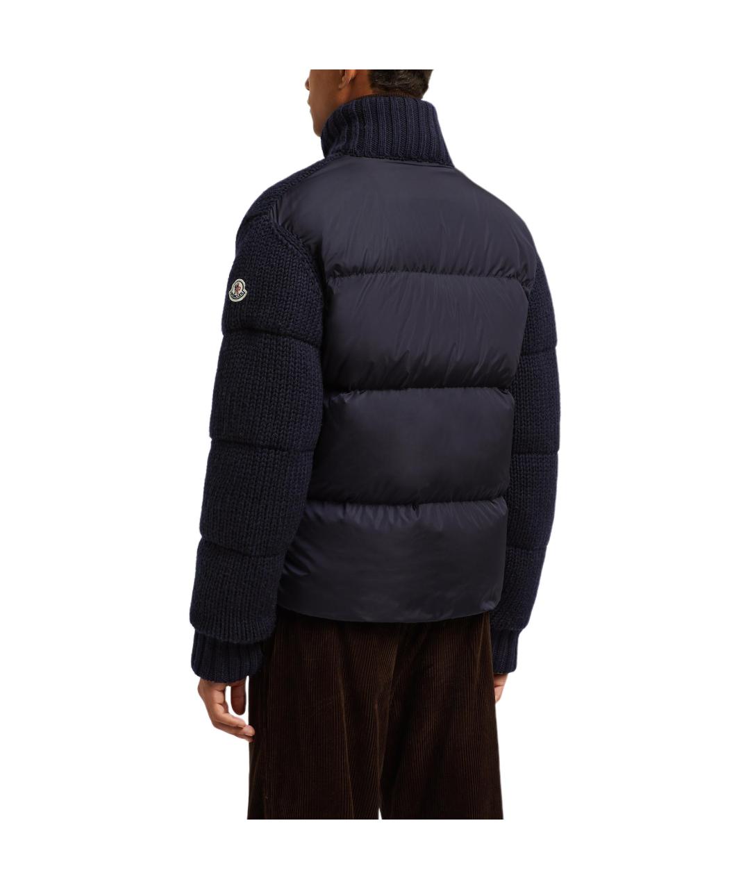 MONCLER Темно-синий пуховик, фото 3