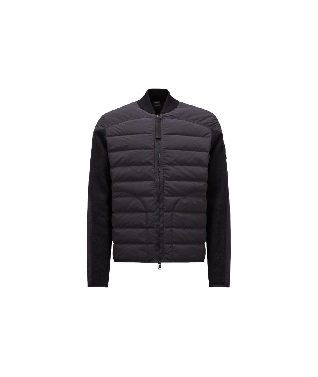 MONCLER Черный пуховик, фото 5