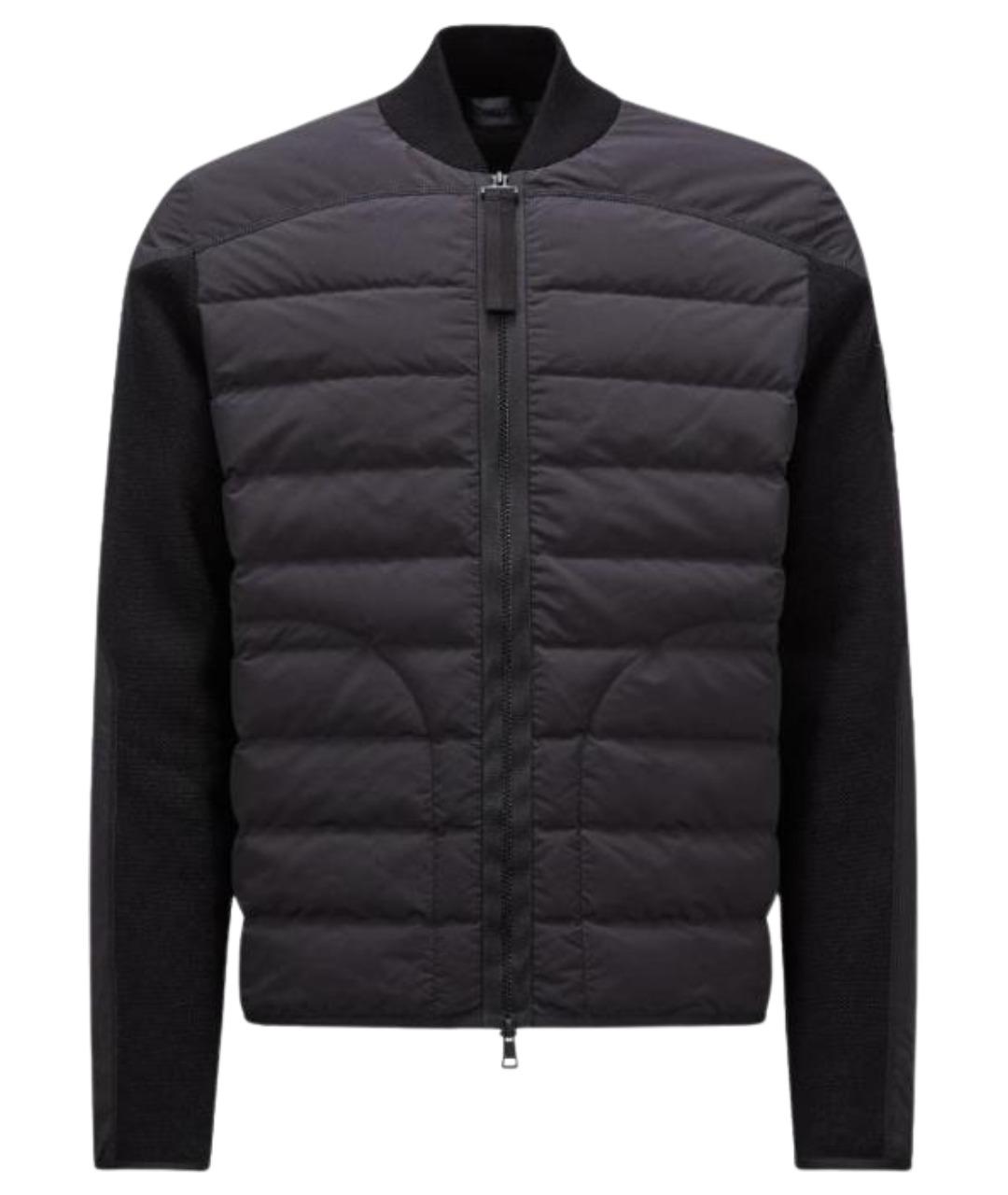 MONCLER Черный пуховик, фото 1