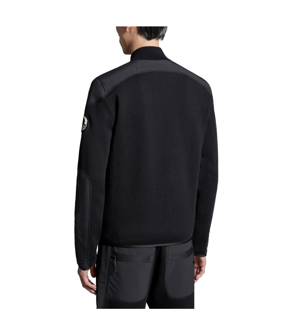 MONCLER Черный пуховик, фото 3