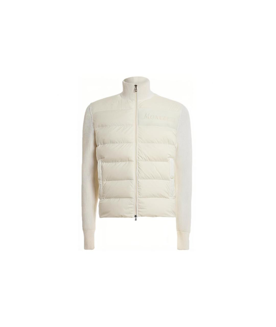 MONCLER Белый пуховик, фото 6
