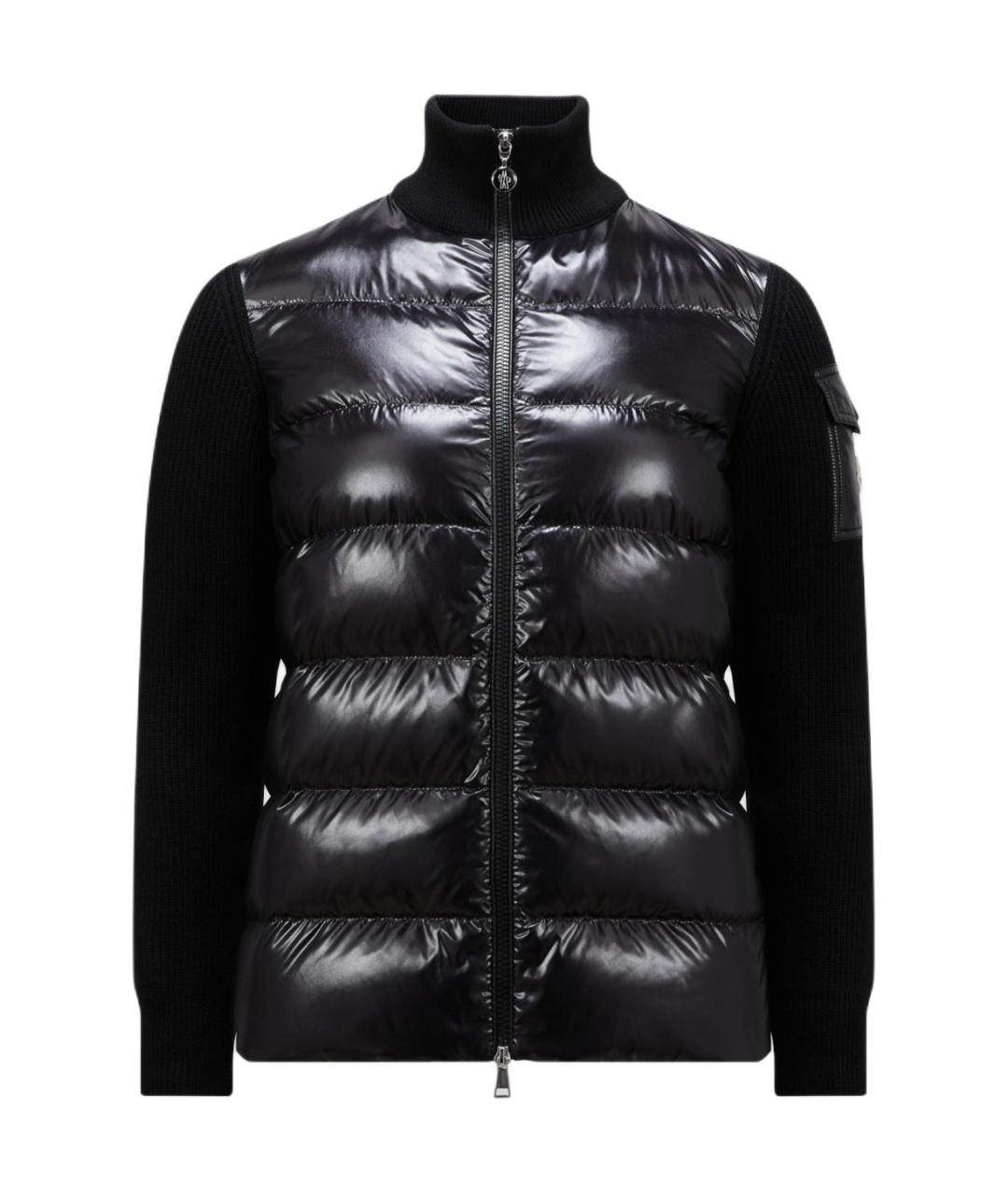 MONCLER Черный пуховик, фото 1