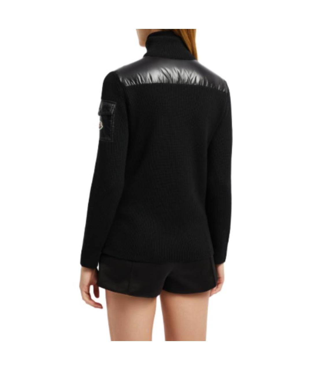 MONCLER Черный пуховик, фото 3