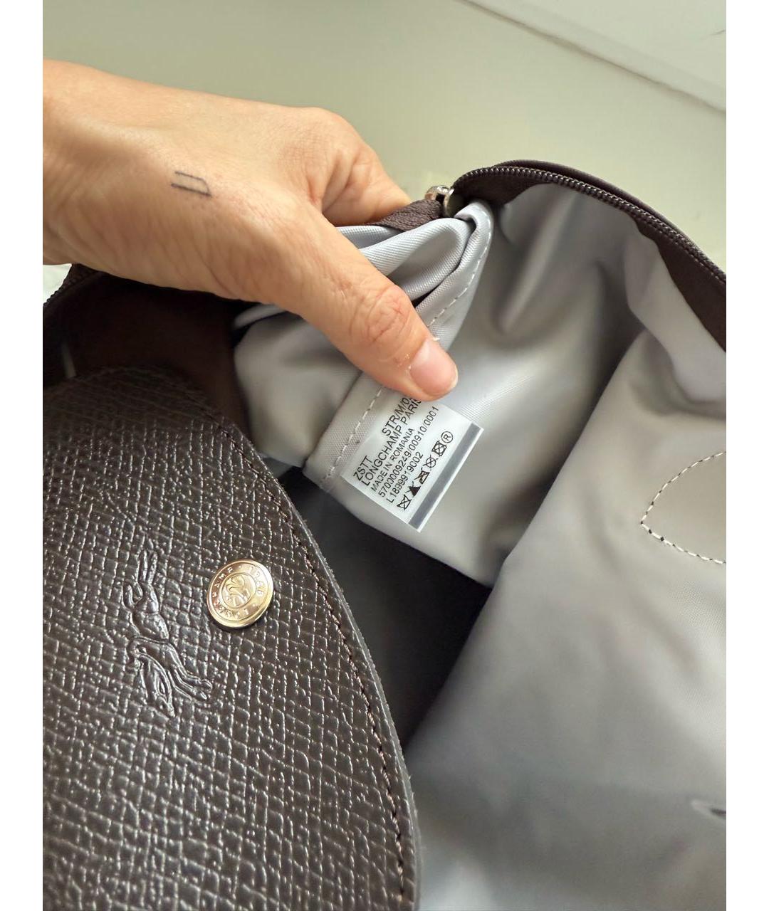 LONGCHAMP Коричневая сумка тоут, фото 6