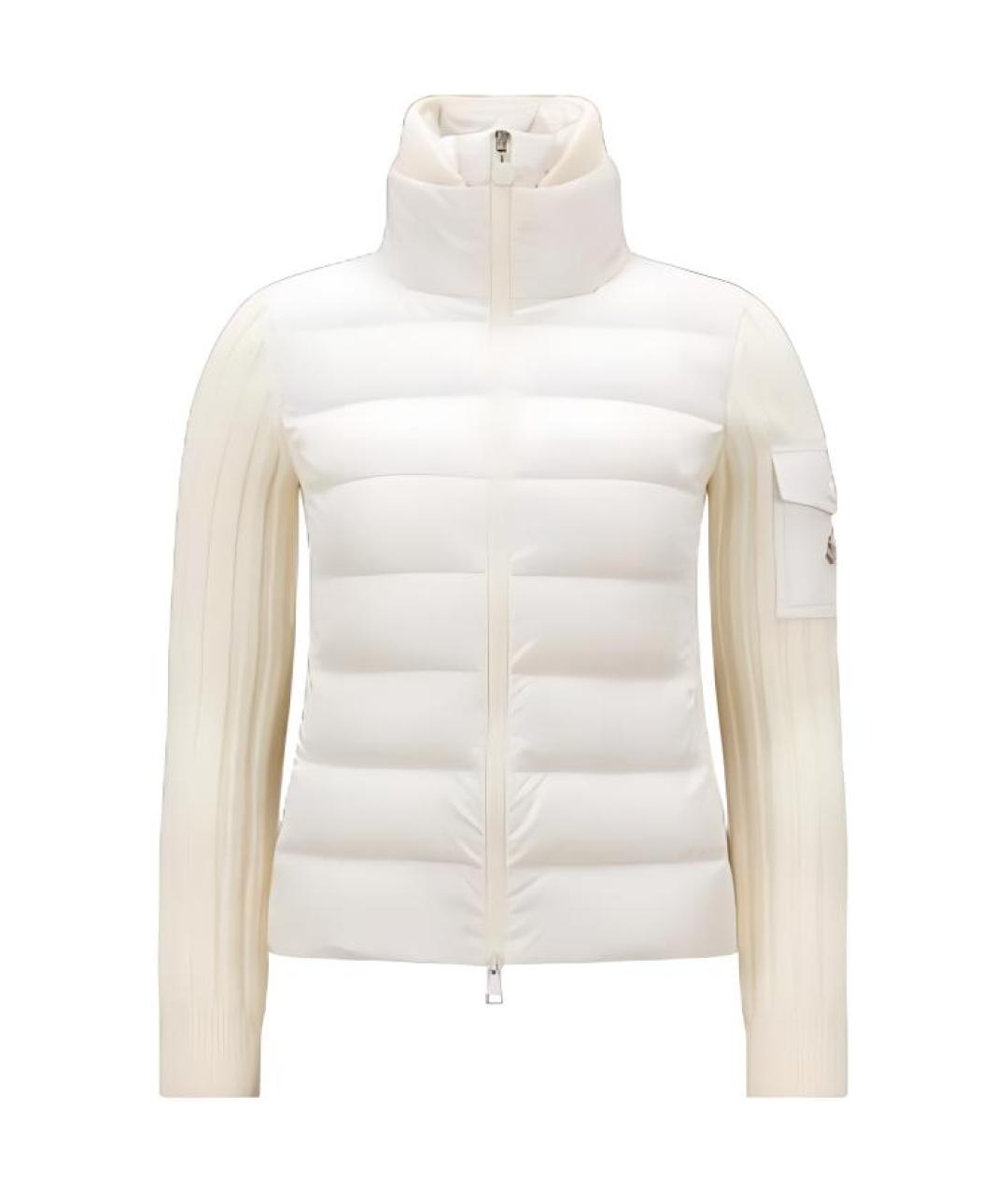MONCLER Белый пуховик, фото 1