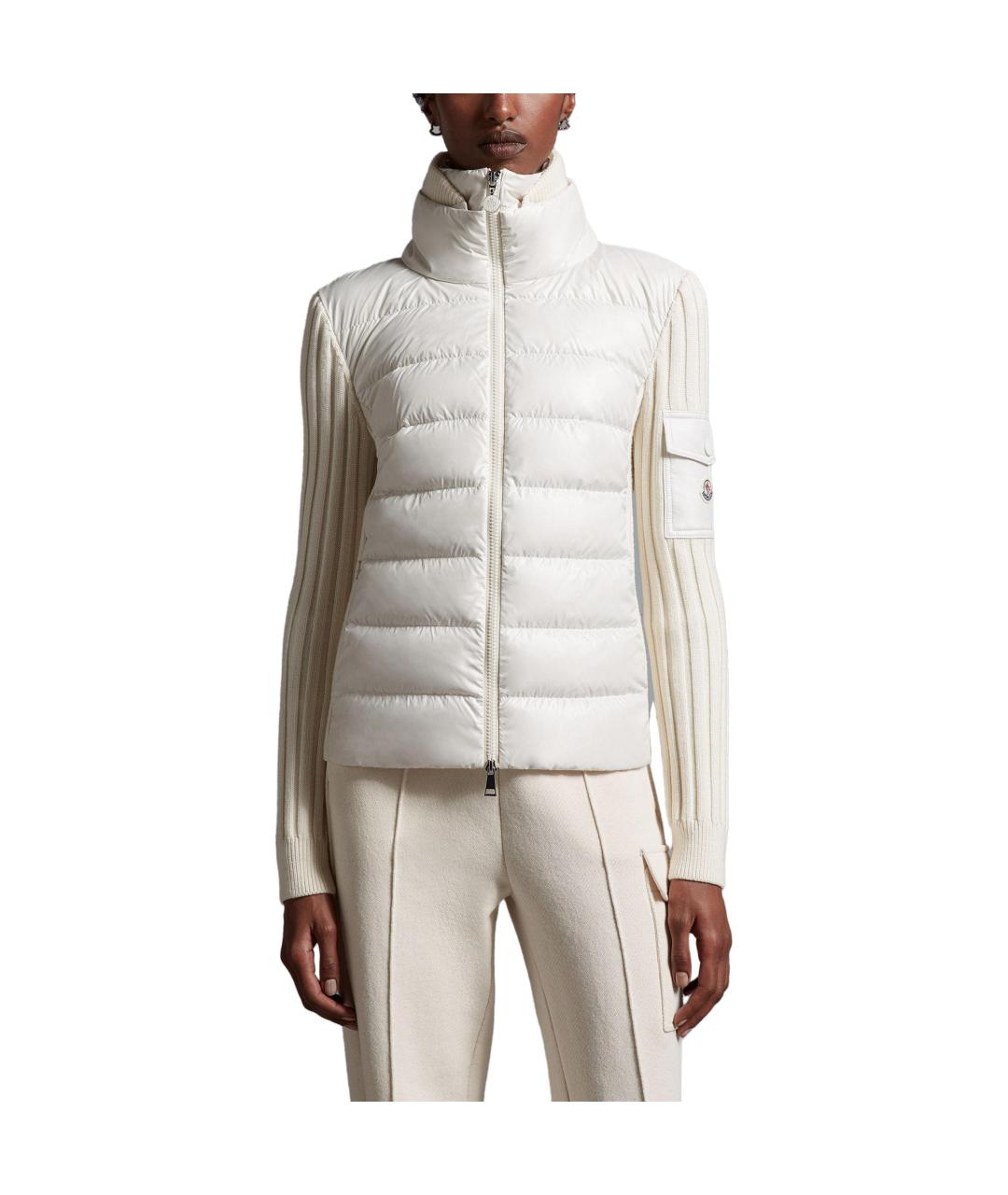 MONCLER Белый пуховик, фото 3