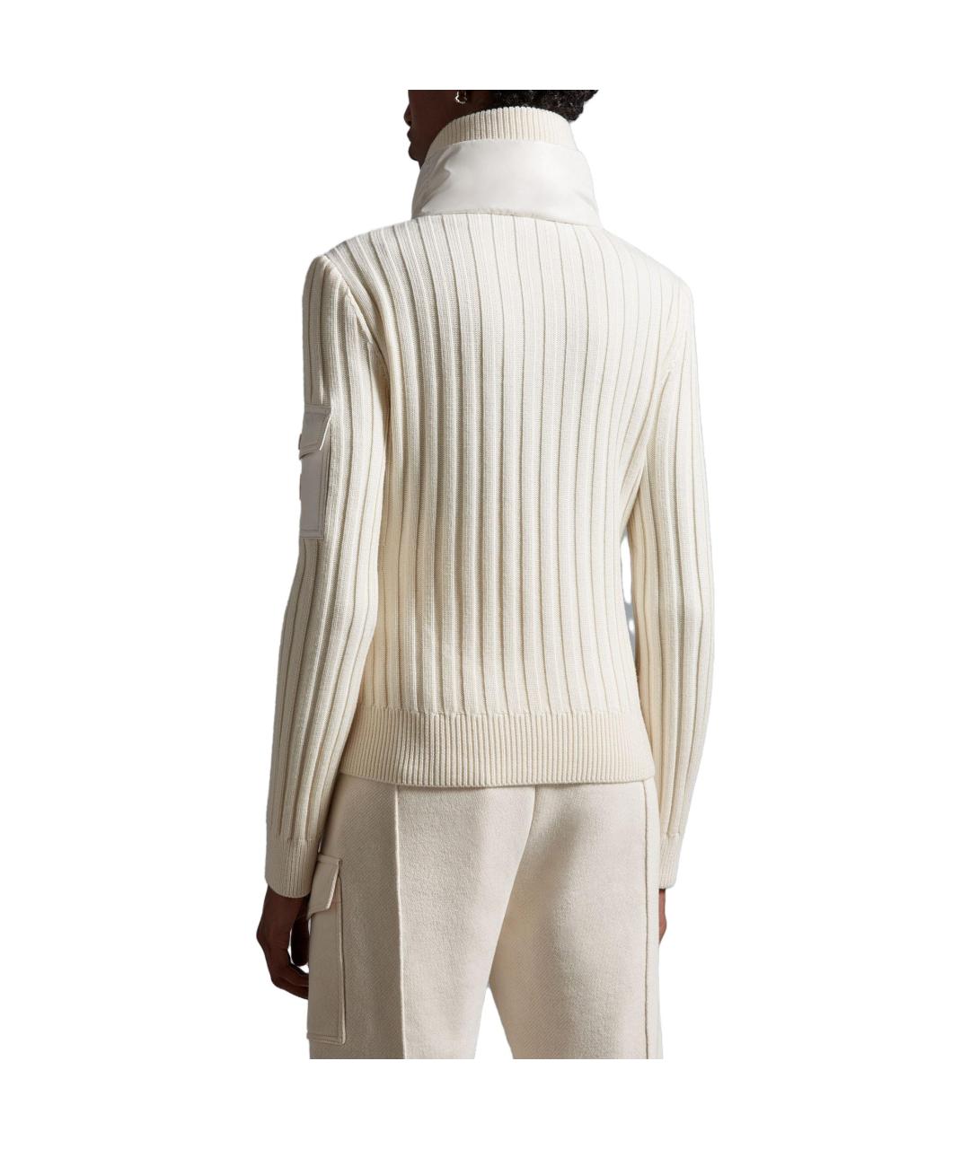 MONCLER Белый пуховик, фото 4