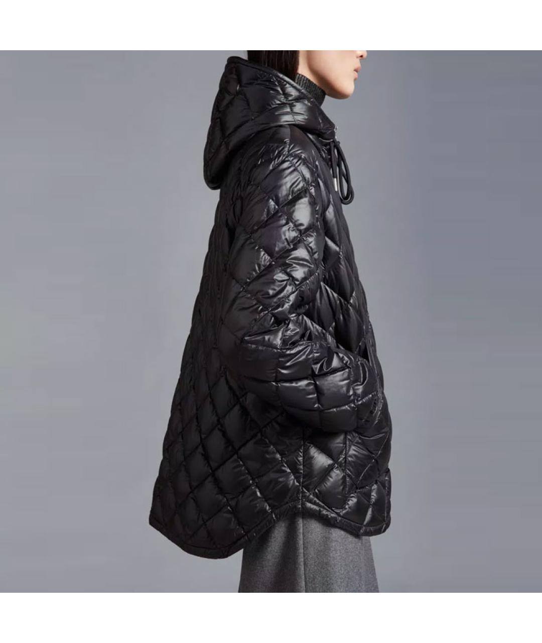MONCLER Черный пуховик, фото 4