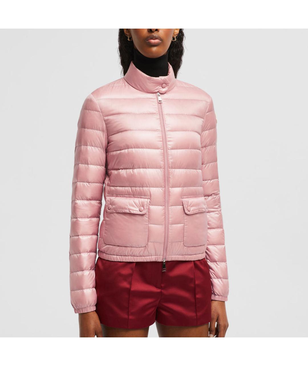 MONCLER Розовый пуховик, фото 3