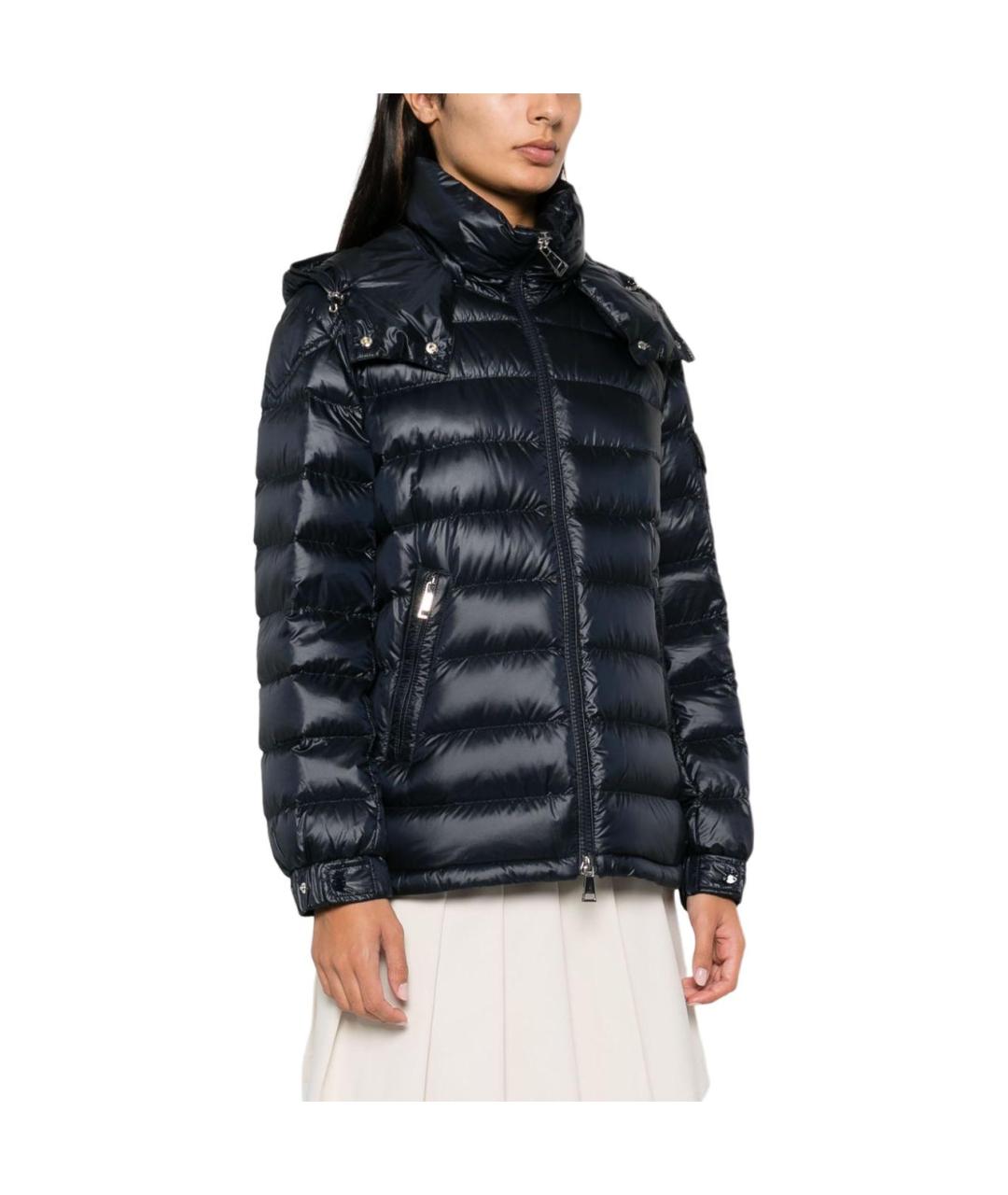 MONCLER Темно-синий пуховик, фото 4