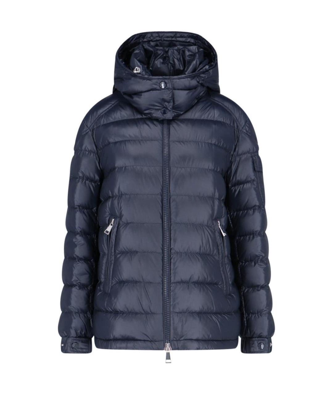 MONCLER Темно-синий пуховик, фото 1