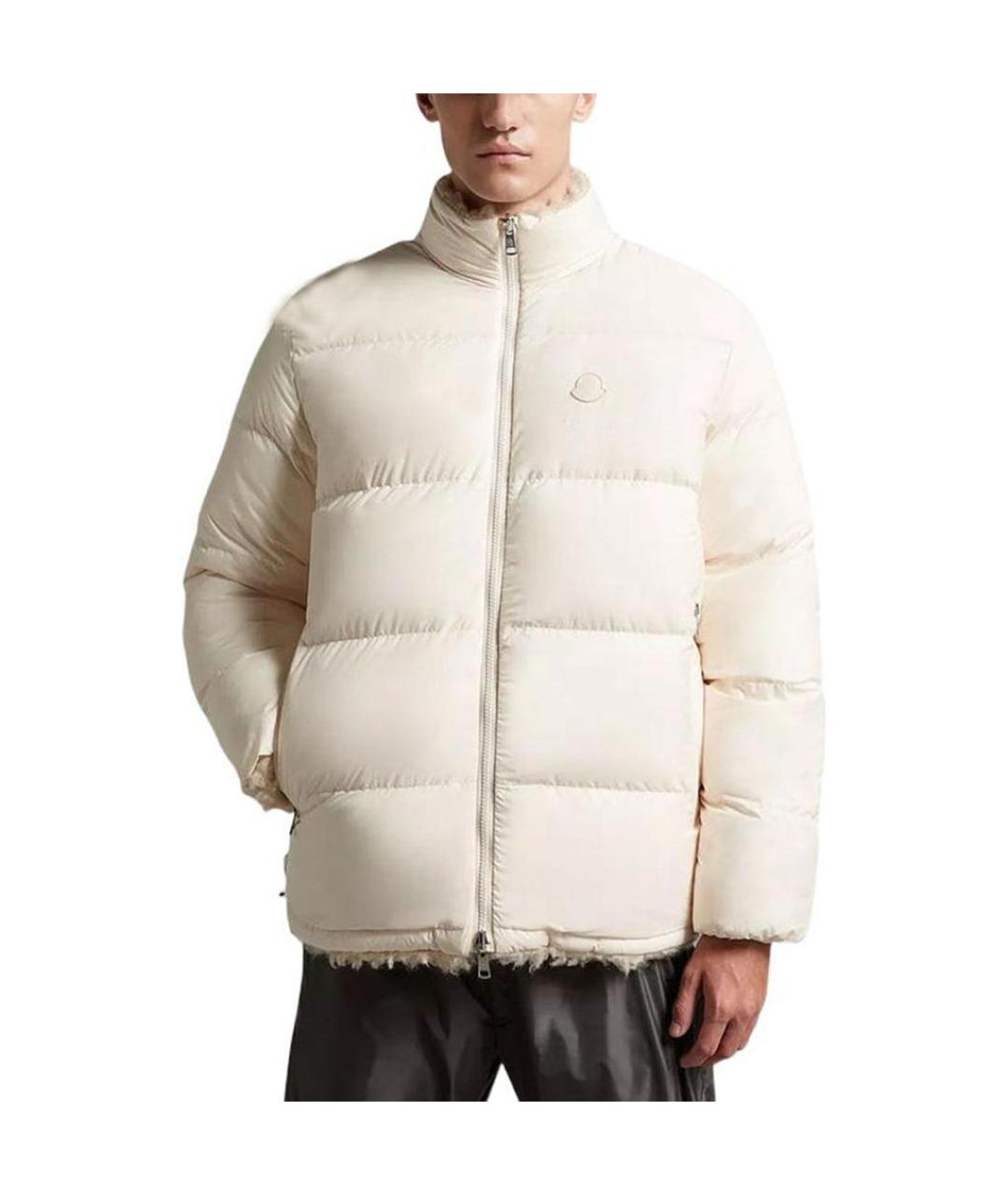MONCLER Бежевый пуховик, фото 2