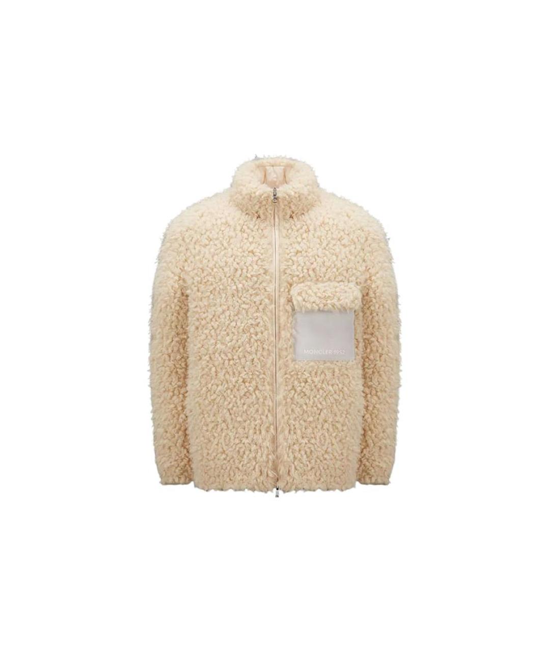 MONCLER Бежевый пуховик, фото 1