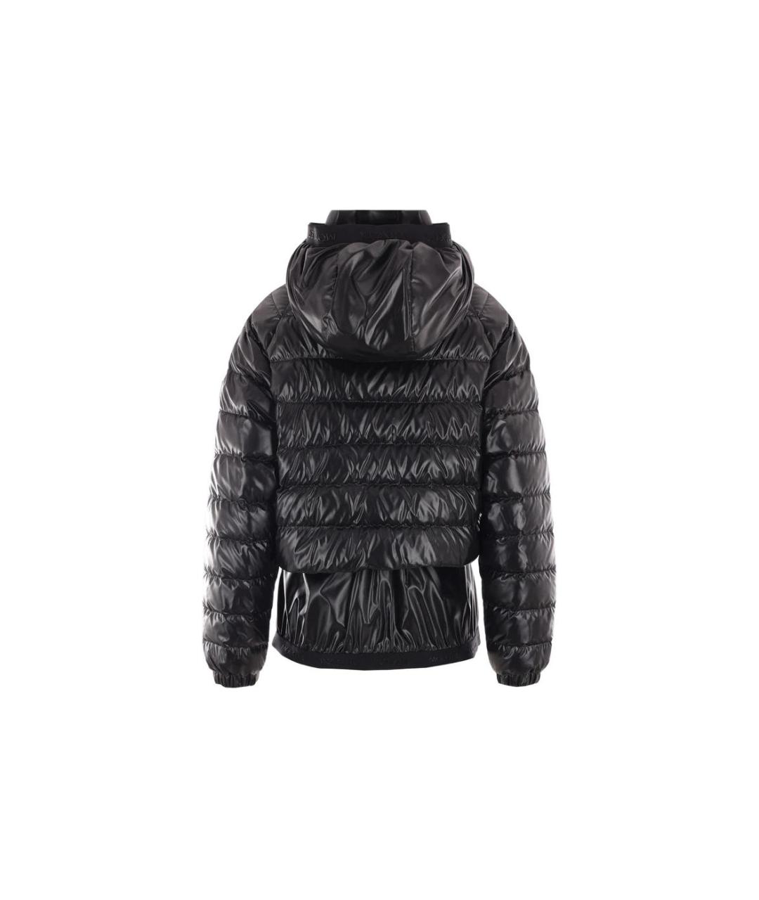 MONCLER Черный пуховик, фото 2