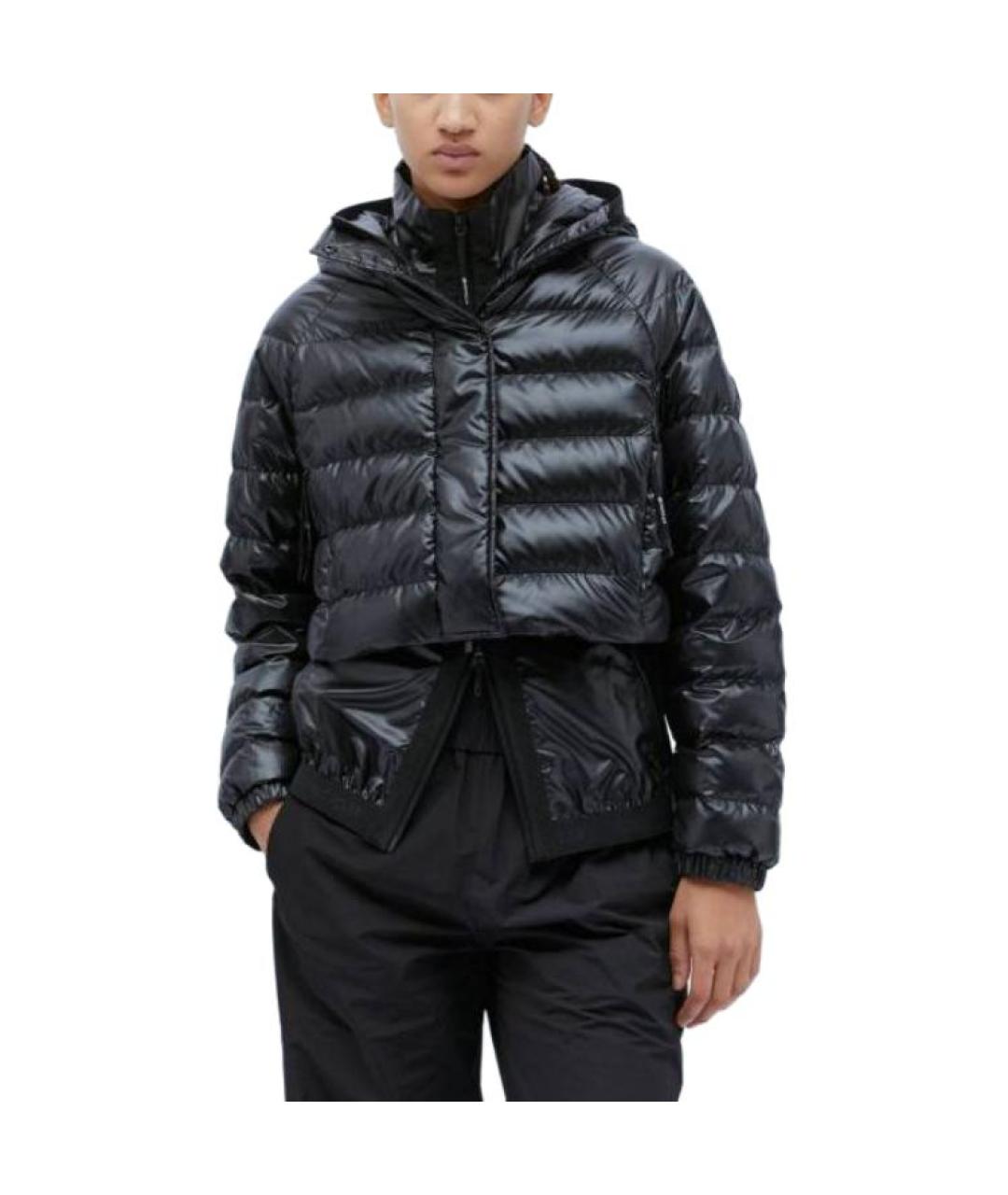 MONCLER Черный пуховик, фото 4