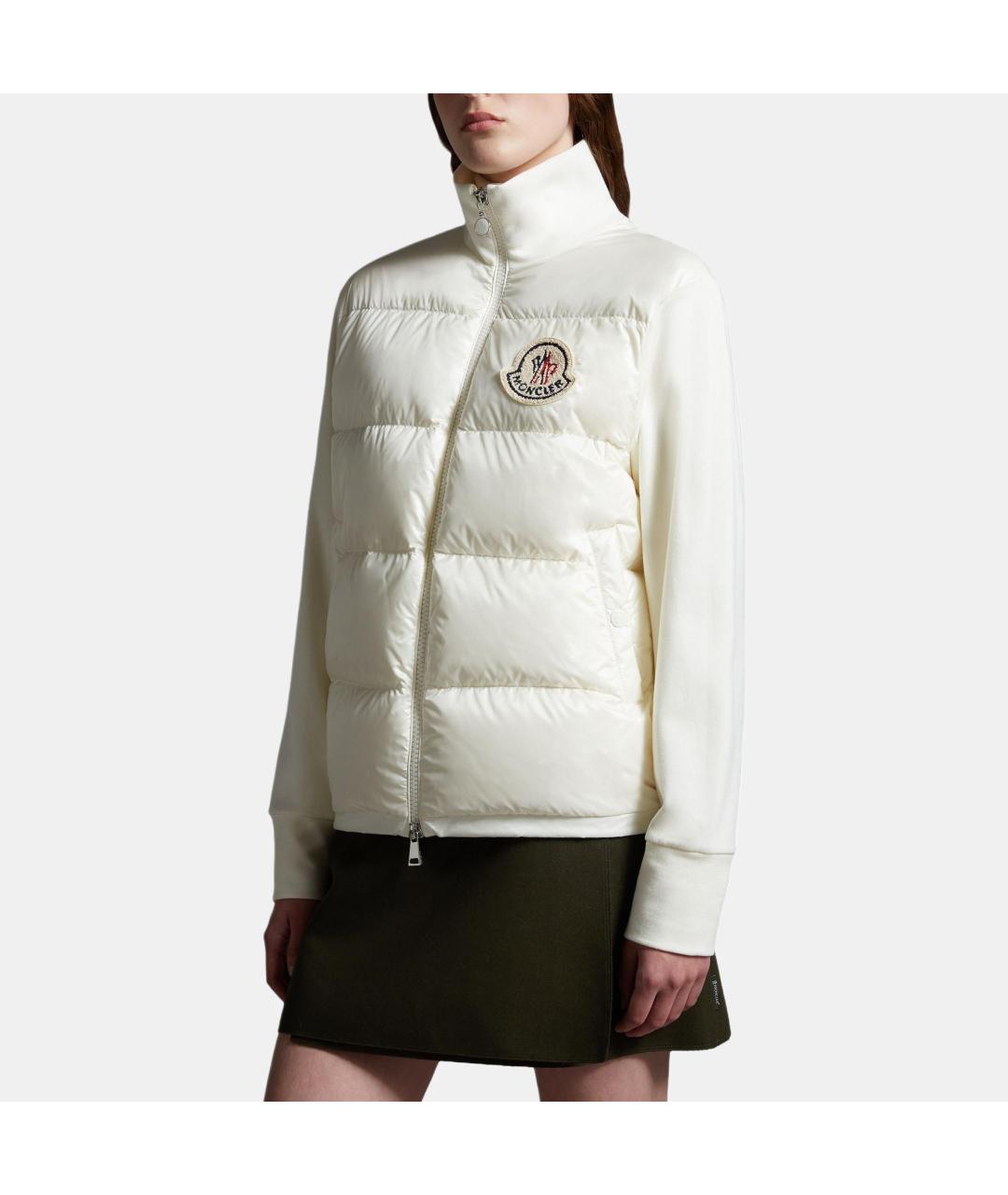 MONCLER Белый пуховик, фото 3