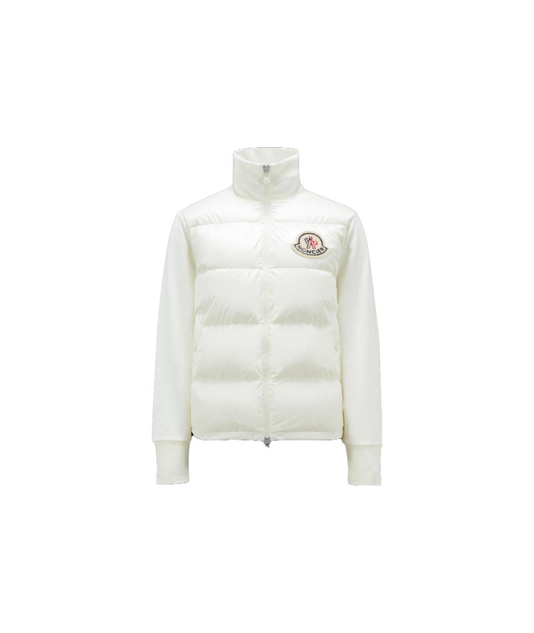 MONCLER Белый пуховик, фото 1