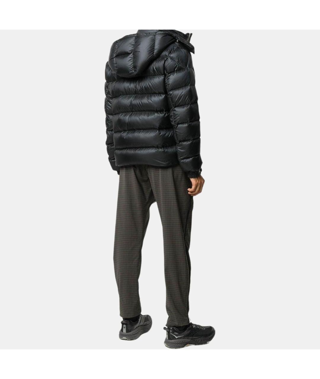 MONCLER Черный пуховик, фото 4