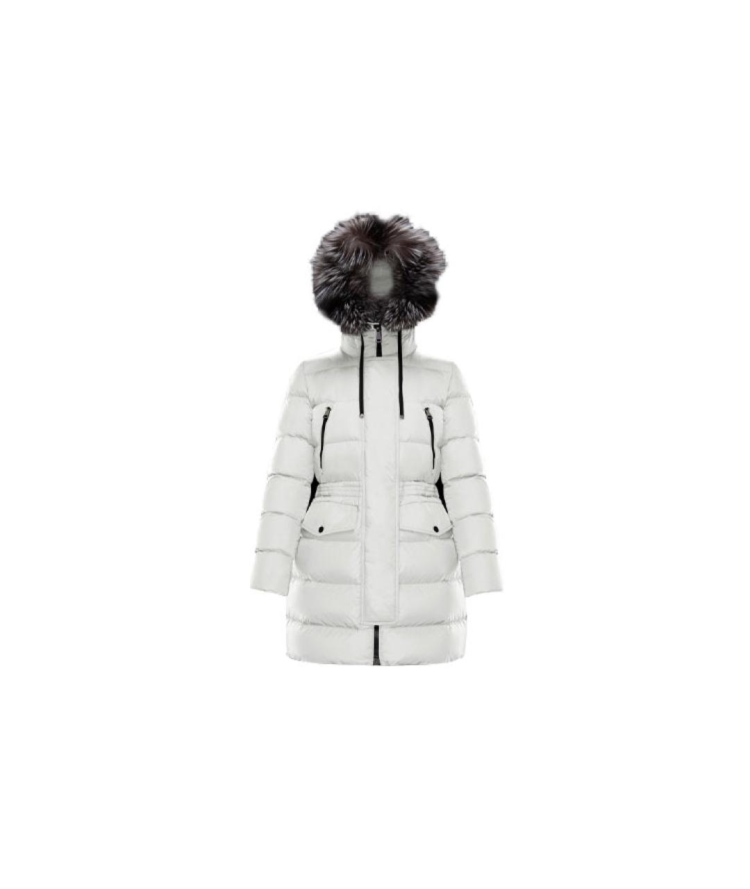 MONCLER Белый пуховик, фото 1