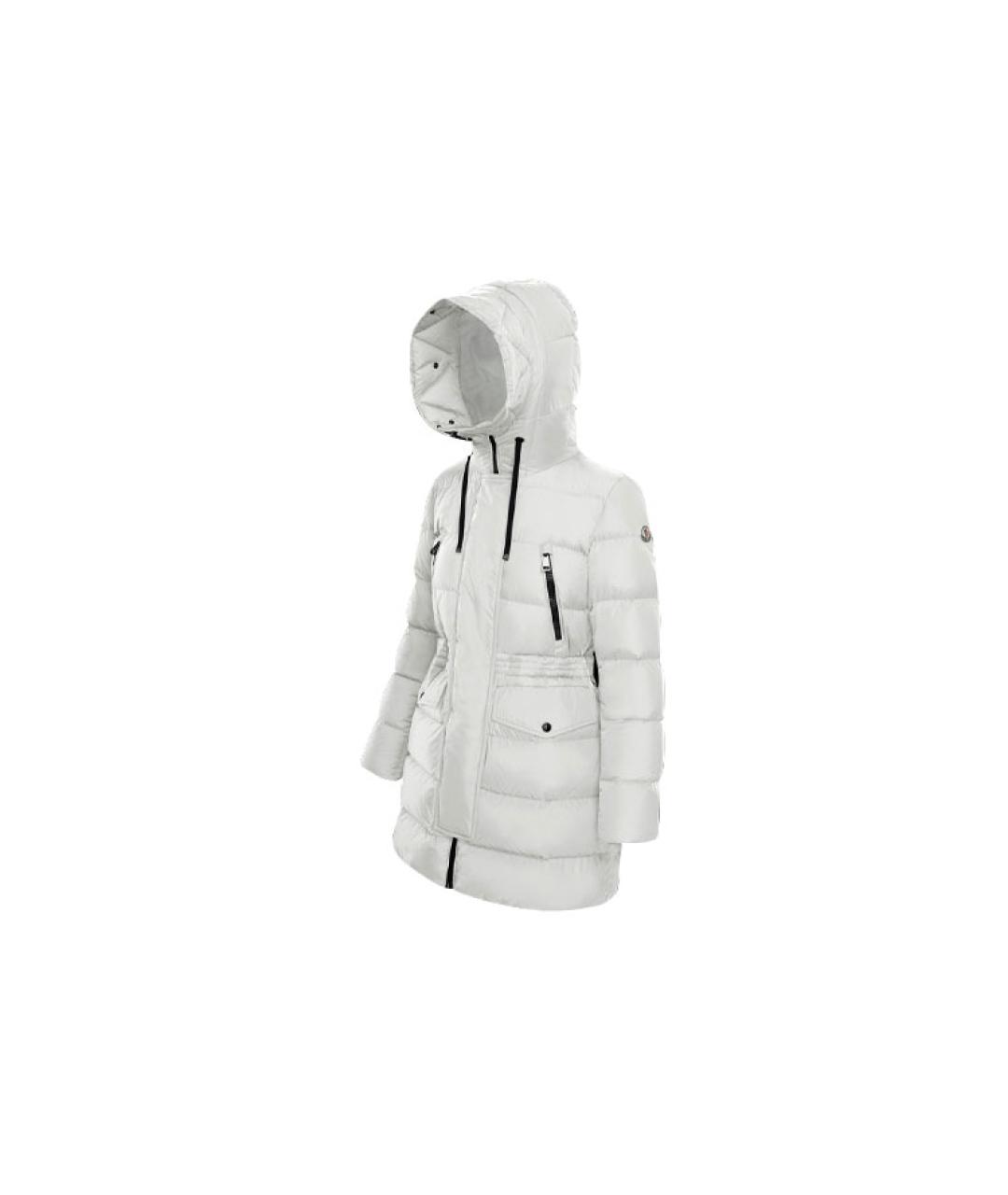 MONCLER Белый пуховик, фото 2