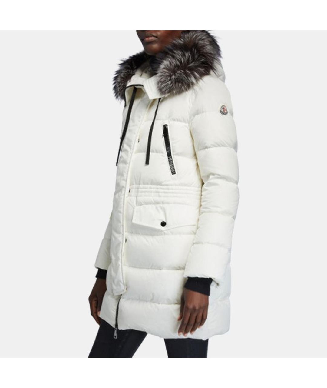 MONCLER Белый пуховик, фото 4