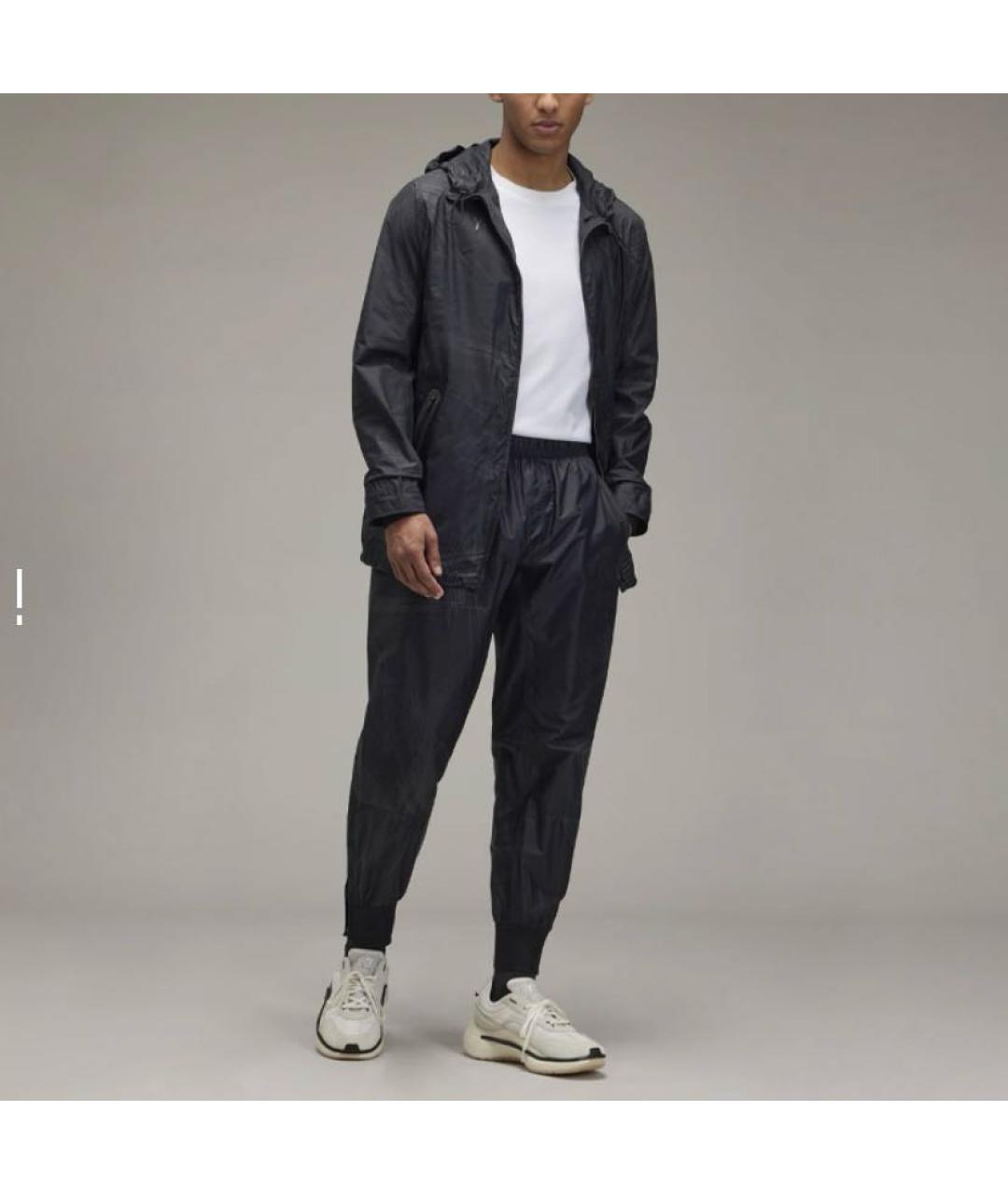 ADIDAS Черная полиамидовая куртка, фото 3