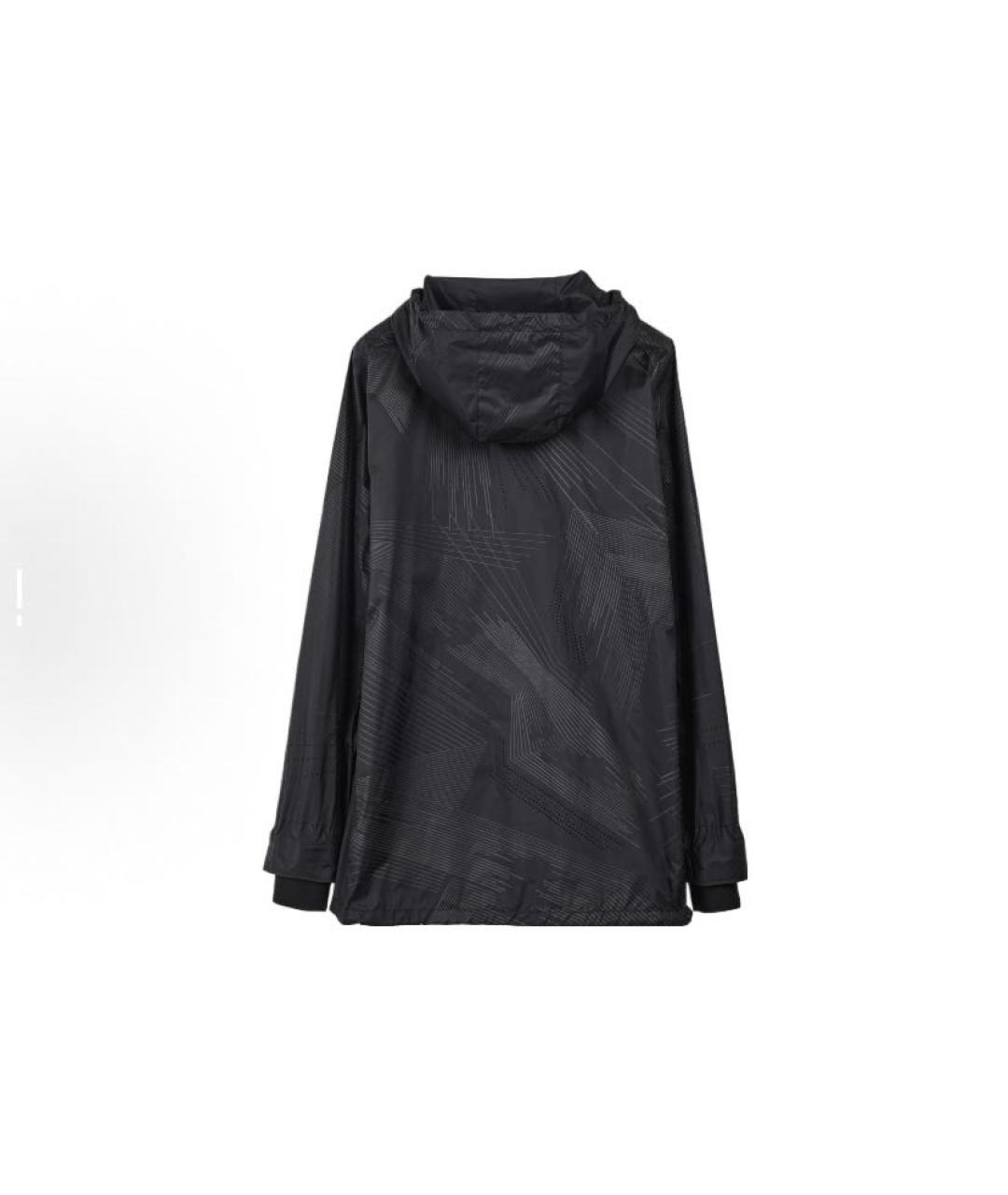 ADIDAS Черная полиамидовая куртка, фото 2