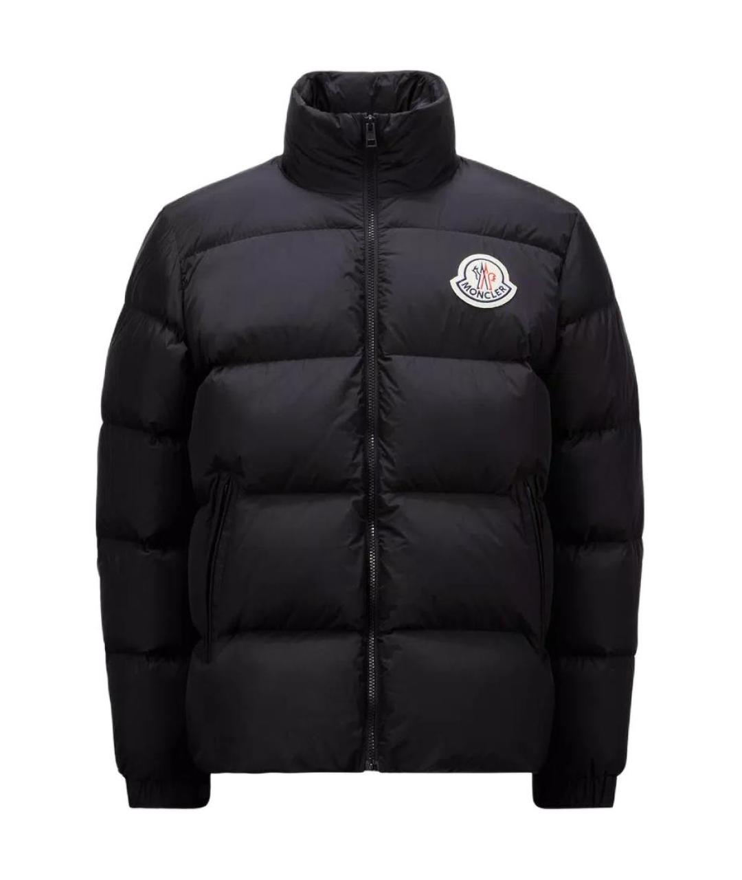 MONCLER Черный пуховик, фото 1