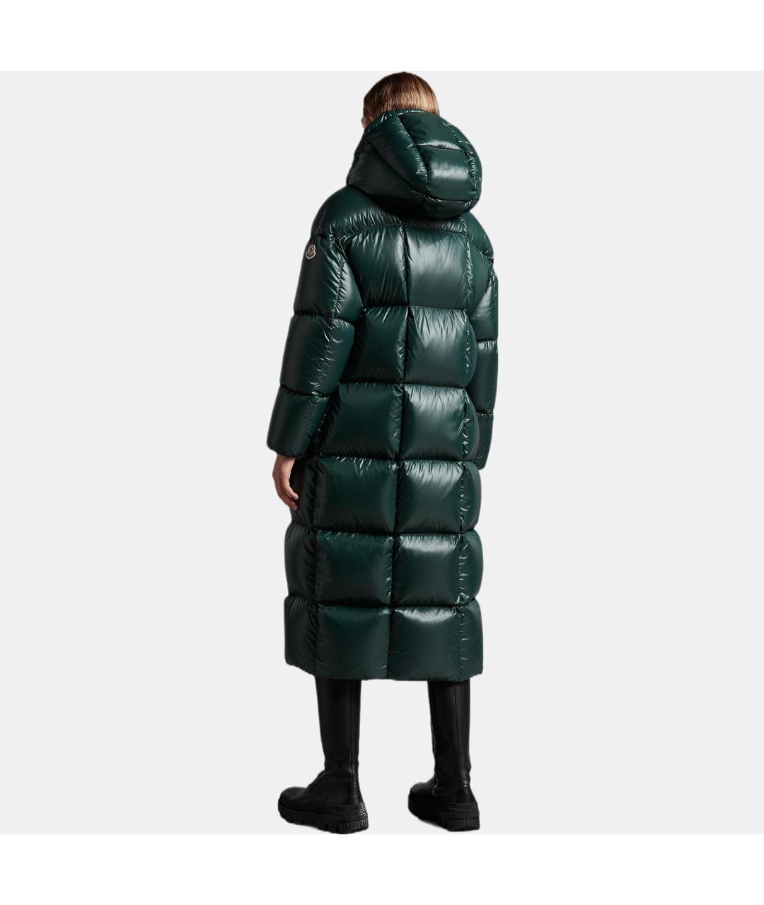 MONCLER Зеленый пуховик, фото 4