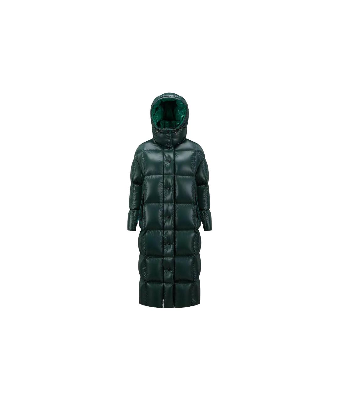 MONCLER Зеленый пуховик, фото 1