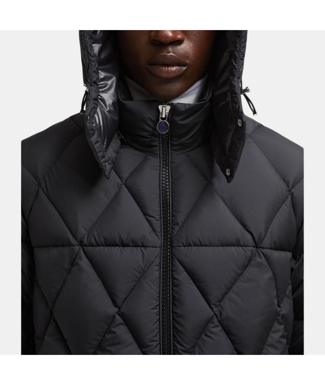 MONCLER Черная полиамидовая куртка, фото 5