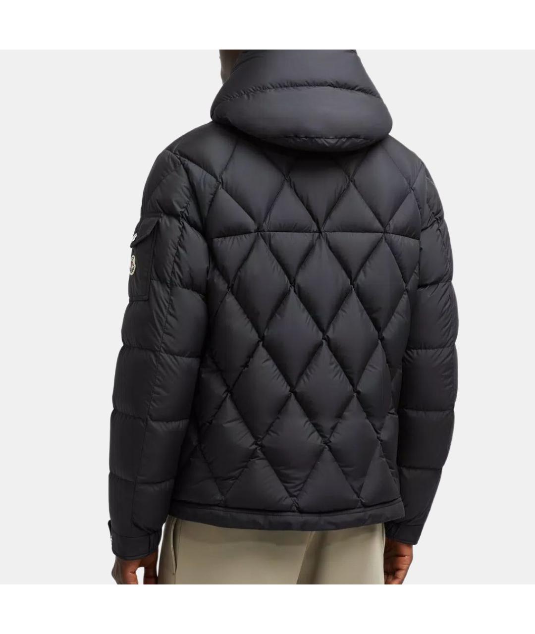 MONCLER Черная полиамидовая куртка, фото 4