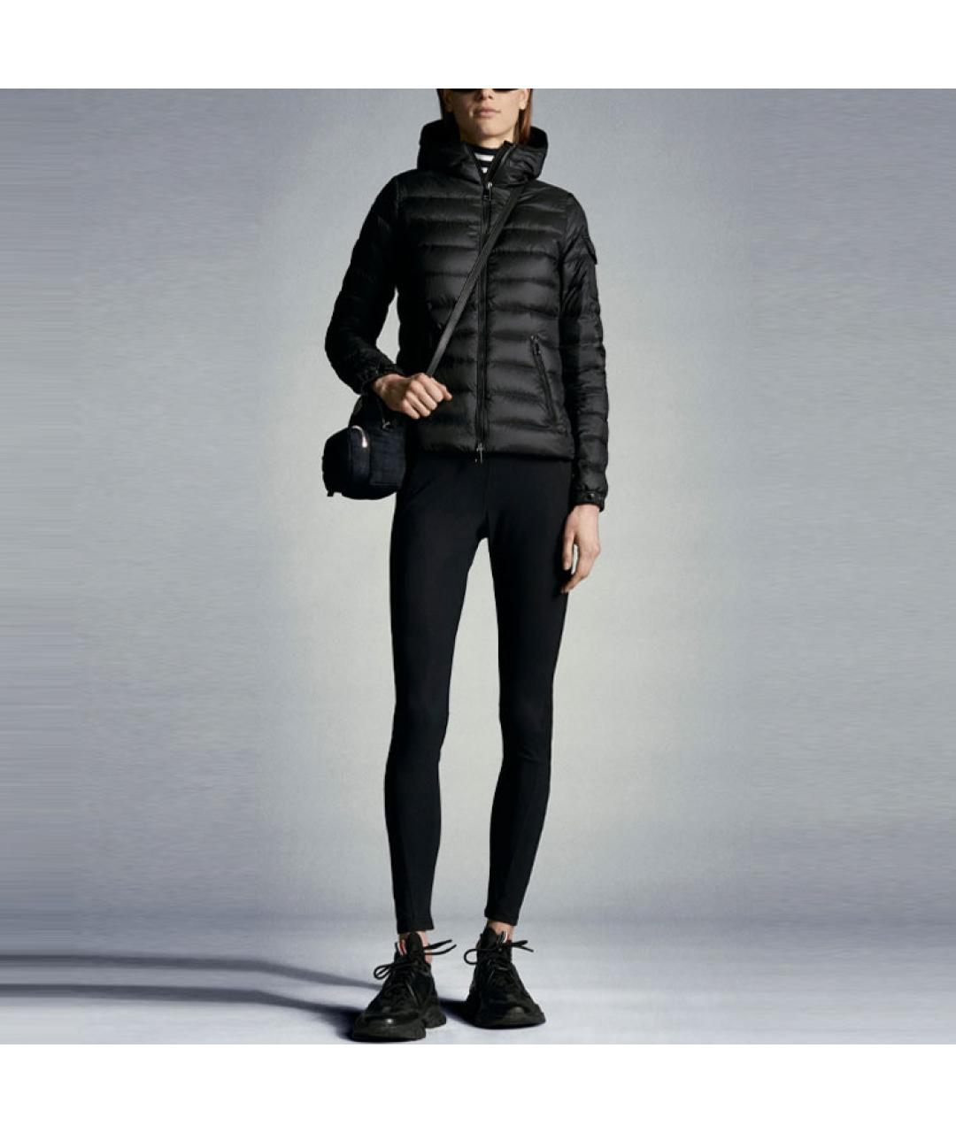 MONCLER Черный пуховик, фото 5