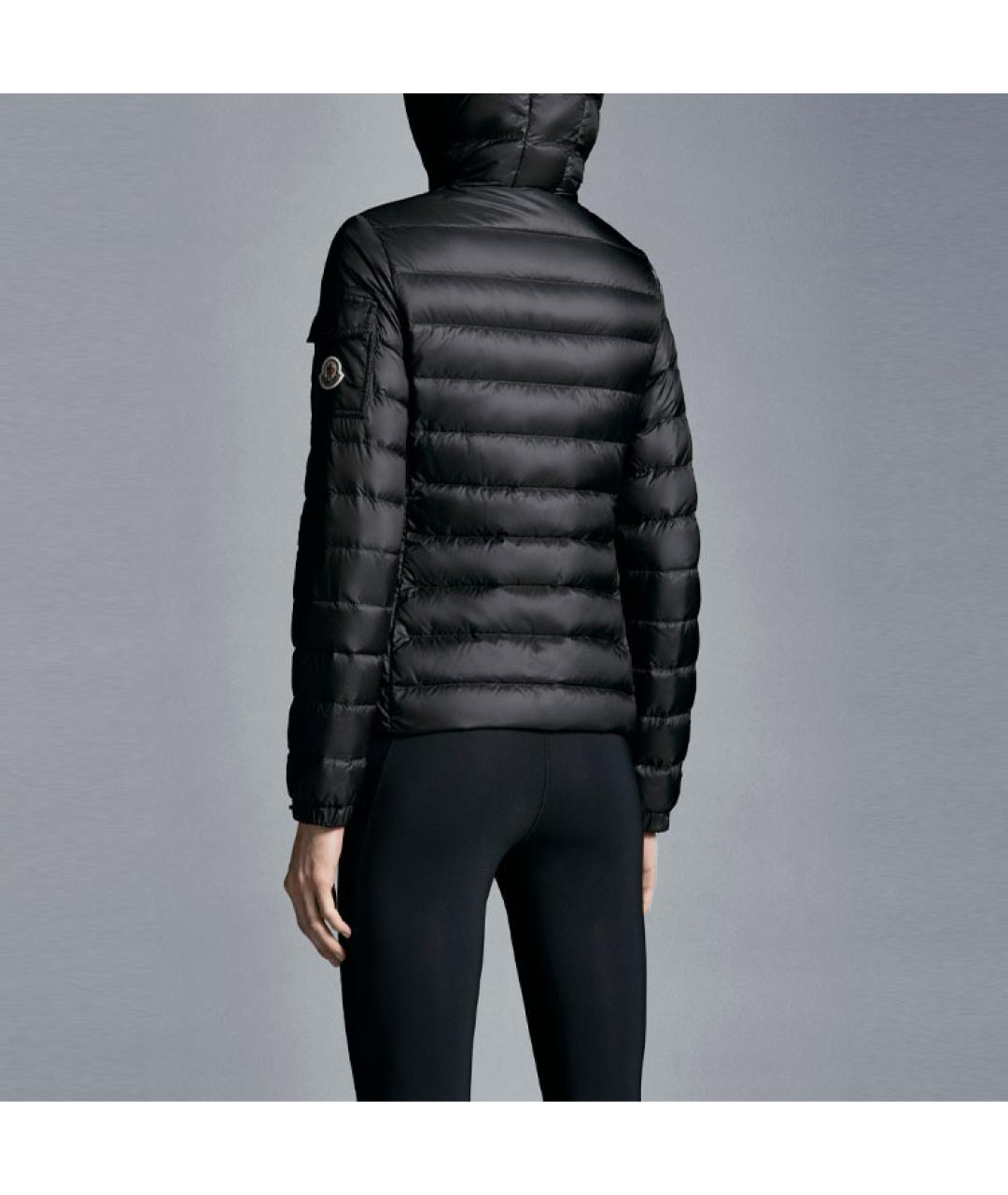 MONCLER Черный пуховик, фото 4