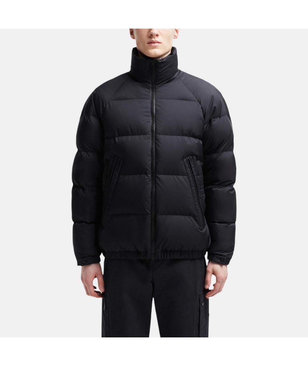 MONCLER Черный пуховик, фото 3