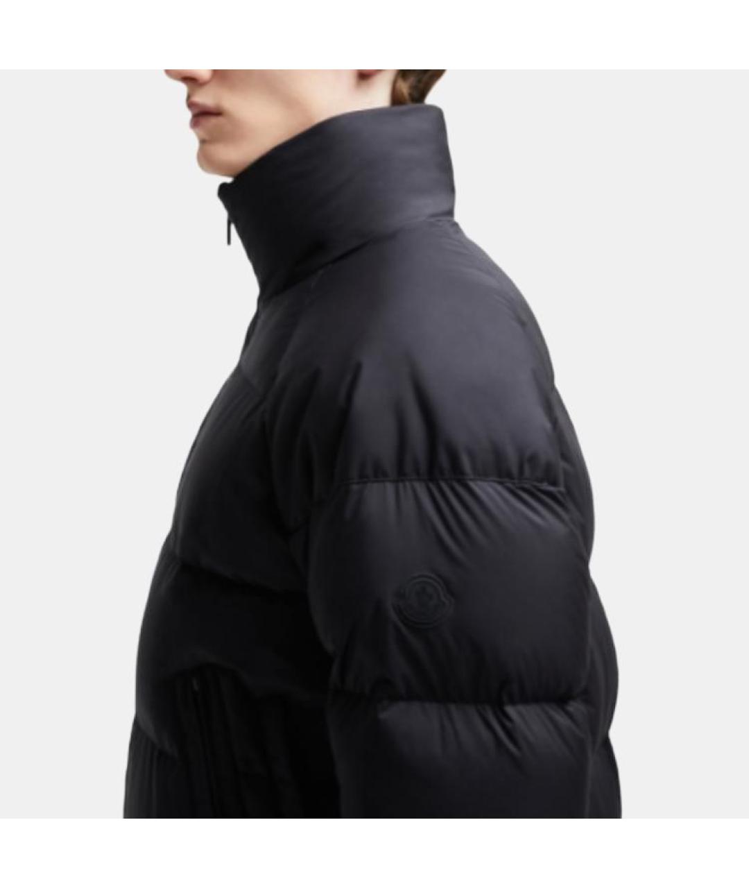 MONCLER Черный пуховик, фото 5