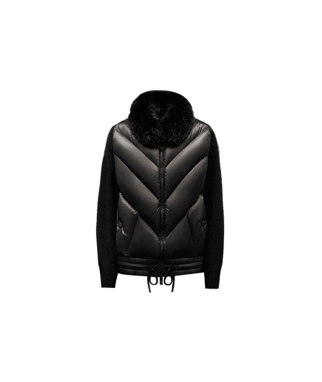 MONCLER Черный пуховик, фото 6