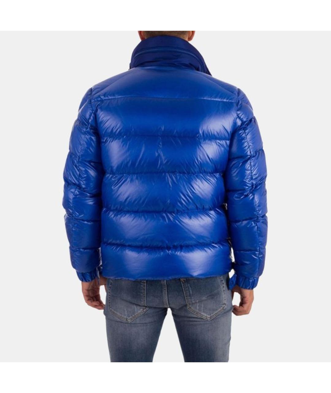 MONCLER Синий пуховик, фото 3