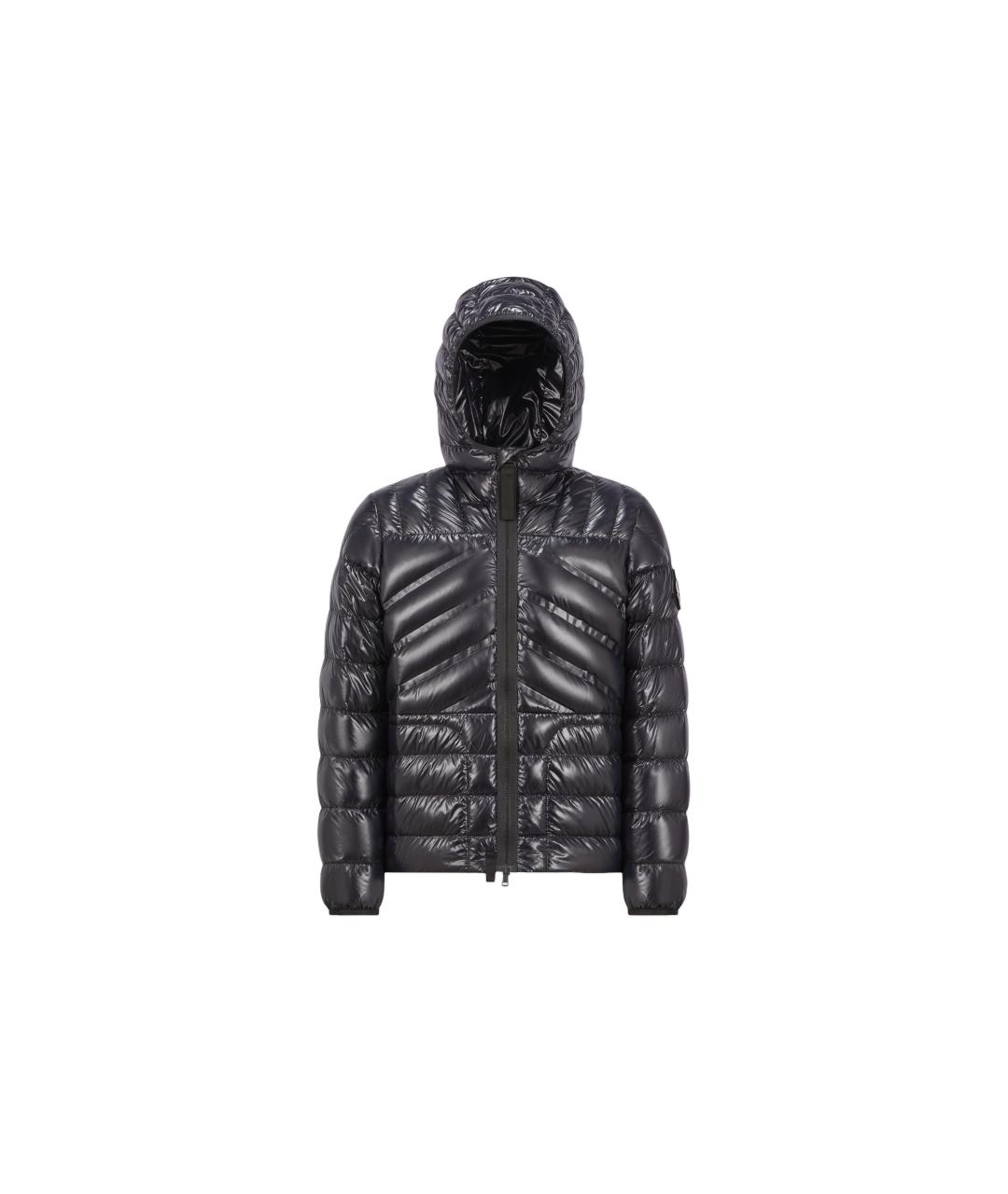 MONCLER Черный пуховик, фото 1