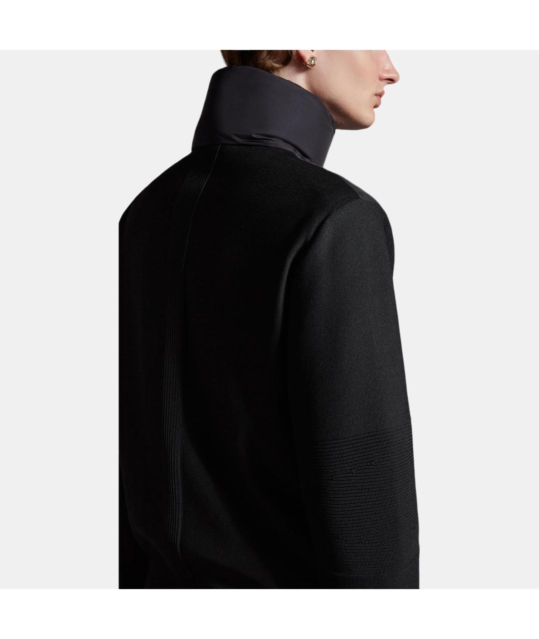 MONCLER Черный пуховик, фото 5
