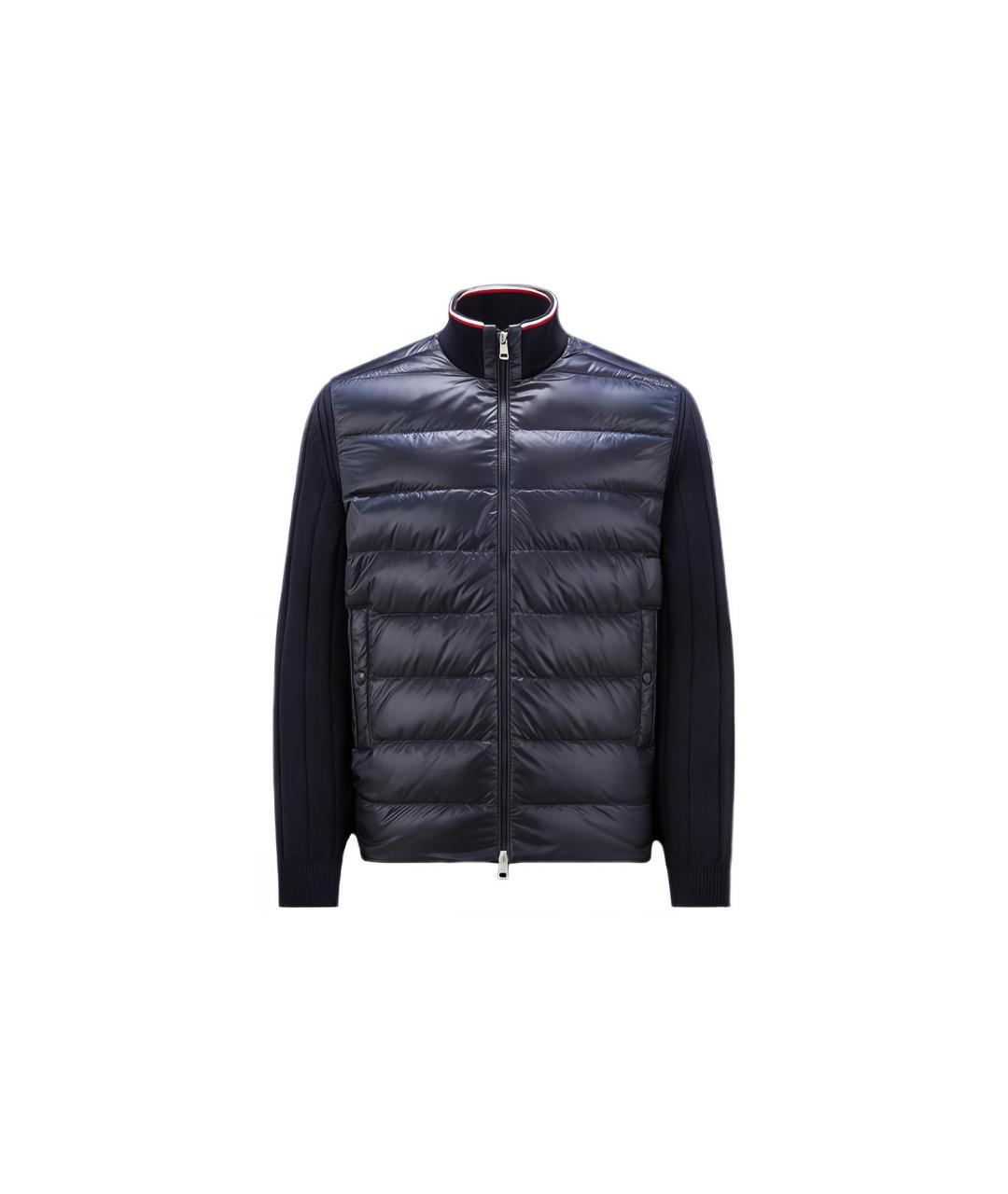 MONCLER Темно-синий пуховик, фото 8