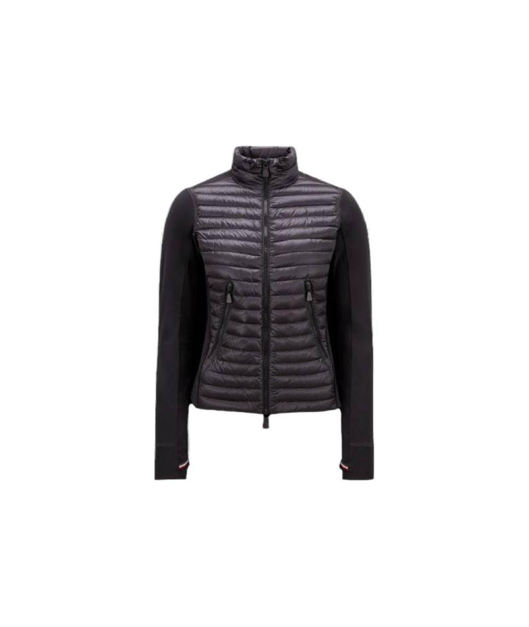 MONCLER Черный пуховик, фото 4