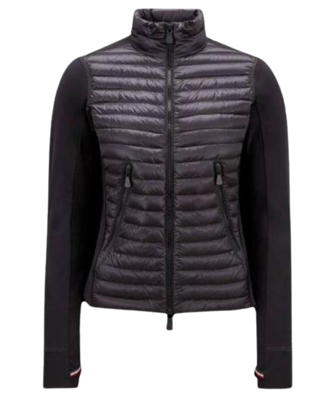 MONCLER Черный пуховик, фото 1