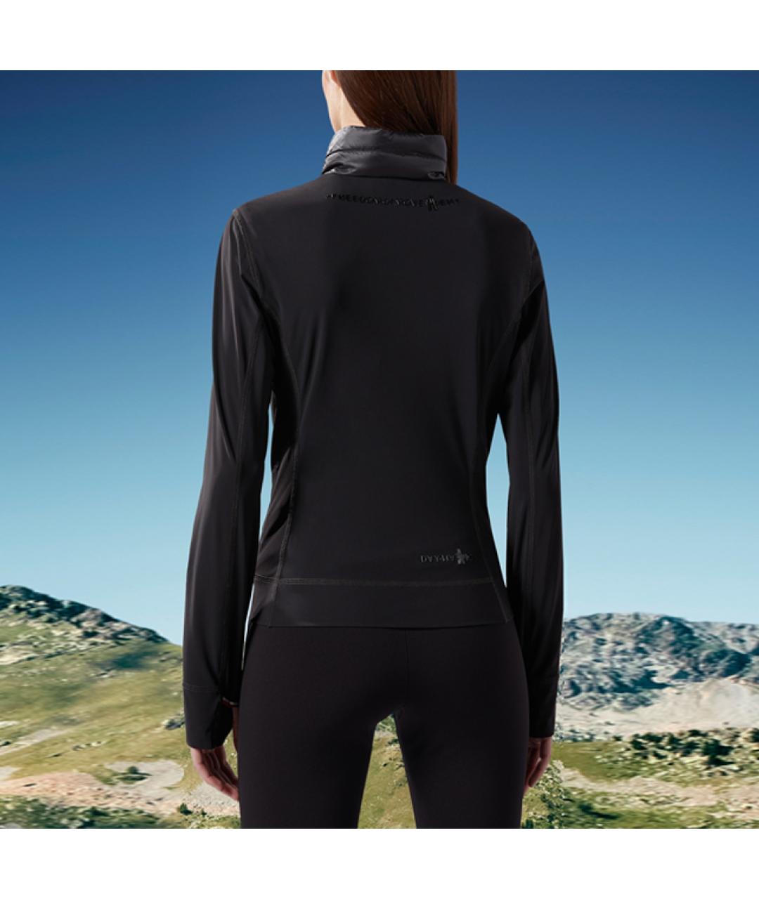 MONCLER Черный пуховик, фото 3